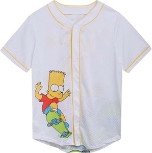 Camiseta de Béisbol Moderna - Ropa Deportiva de Malla Estilo Hip Hop - Camisa Casual Transpirable con Botones para Hombre - Product Image 2