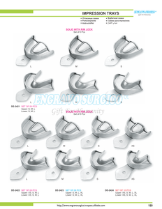 Juego de Bandejas de Impresión Perforadas para Edentulados, Fabricadas en Pakistán - Product Image 5