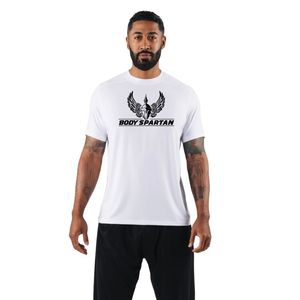Camiseta Deportiva Blanca para Hombre, Algodón Premium, Cuello Redondo, Entrenamiento, Fitness, Ropa Deportiva Informal, Uso Diario - Product Image 1
