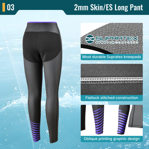 Conjunto de Chaqueta y Pantalones Largos de Neopreno de 2 mm para Mujer - Equipo Térmico Superelástico Finemesh con Protección Supratex, OEM/ODM para - Product Image 4
