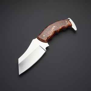 Couteau utilitaire à lame fixe fait main sur mesure, acier D2, manche en résine, couteau de camping extérieur EDC, fabricant OEM ODM en gros - Product Image 1