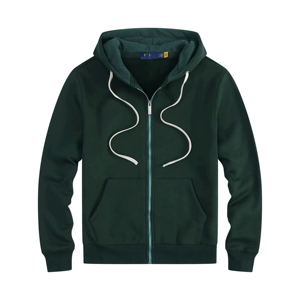 Customized Mens Fleece <b>Zip</b>-<b>Up</b> Hoodie | Drop Shoulder Zipper Jacket | Heavyweight Reversible Solid 100% Sweatshirt Winter - Product Image 2