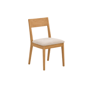 Ensemble de table à manger ronde en teck scandinave de luxe ARTERRA, chaises rembourrées modernes écologiques pour appartement et cuisine - Product Image 3