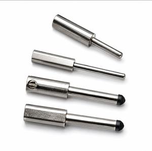 Paire de vérins à ressort à tête sphérique en acier inoxydable de qualité supérieure, à montage par pression, à long bec, finition lisse - Product Image 1