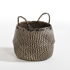 Cesta plegable de paja para almacenamiento, la mejor opción, al mejor precio, cestas de ropa de hierba marina. - Product Image 4