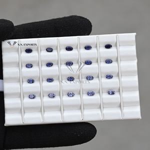 Pierres précieuses en vrac 2x3mm à facettes ovales en iolite naturelle Meilleure vente de bijoux en iolite bleue au prix de gros en ligne maintenant - Product Image 2