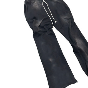<b>Men's</b> <b>Black</b> <b>Tie</b> Dye Hoodie And Jogger Set French Terry Street Style Oversized Two Piece Sweatshirt Outfit Autumn Wear - Product Image 4