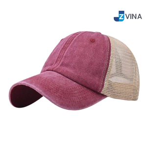 Custom Logo Trucker <b>Cap</b> Mesh Back Adjustable 6-Panel <b>Hat</b> Solid Color Casual Style Adult Unisex Spring Summer <b>Cap</b> - Product Image 1