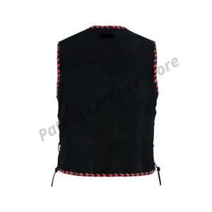 Chalecos de Cuero Genuino para Hombre, Último Modelo, al por Mayor, para Uso en Exteriores, Servicio Personalizado OEM, Chalecos de Cuero para Hombre en Grandes Cantidades - Product Image 2