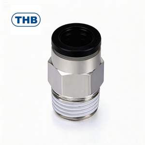 Conector de Plástico Recto de Empuje Rápido OEM para Uso Industrial en Fábricas Automatizadas - Product Image 1