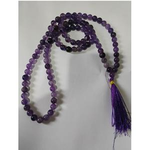 Oferta Especial: Cuentas Japamala de Amatista Hechas a Mano, Piedras Preciosas para Energía Positiva y Decoración Espiritual, Disponibles en Grandes Cantidades - Product Image 4