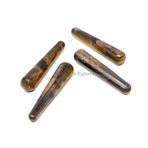 Baguettes en pierre naturelle Orgone Améthyste Chakra 7 Chakra Sculpté Feng Shui Cristaux de pierres précieuses Guéri Gravé Agate Mascotte Guérison - Product Image 5