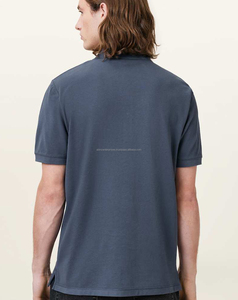 Camisa Casual para Hombre, 100% Algodón, Transpirable, con Patrón Sólido, Bordado, Tejido de Punto, Manga Corta, Estilo Hip Hop - Product Image 2