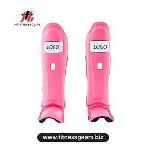 JUST FITNESS GEARS - Protectores de Espinilla de PU Rosa para Entrenamiento de Taekwondo, Equipo de Artes Marciales Unisex y Duradero - Product Image 2