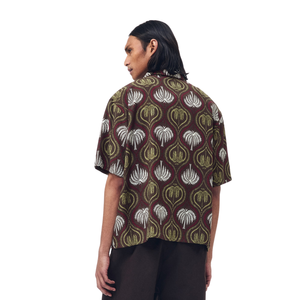 Chemise décontractée à manches courtes en mousseline pour homme, légère, respirante, boutonnée sur le devant, idéale pour l'été, la plage et les vacances - Product Image 2