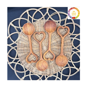 Cuillère en bois |   Cuillère à café en bambou |   Taille mini |   Vaisselle écologique |   Fabricant en gros - Product Image 2