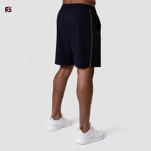 Pantalones cortos de gimnasio para hombre, ropa de entrenamiento atlético de tela polar 100% de poliéster, con logotipo personalizado, servicio OEM - Product Image 2
