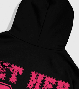 Sudadera con capucha Cyber Y2K para hombre, con cremallera, estampado gráfico de calavera gótica, detalle de estrella rosa en la manga, estilo urbano, corte holgado, tejido grueso - Product Image 4