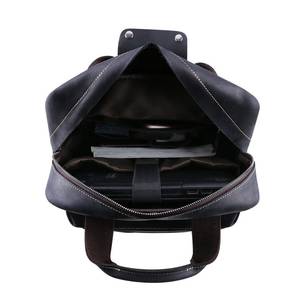 Vintage Genuine Leather 15.6 inch Laptop <b>Backpack</b> Waterproof Travel Rucksack with Anti-Theft Pocket LBP-0401 - Product Image 4