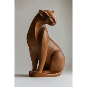 Sculpture en bois sculptée, accent décoratif mural pour les intérieurs, enseignes murales en bois de qualité supérieure - Product Image 6