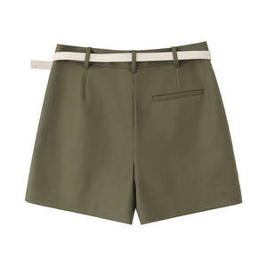 Shorts de Mujer con Cinturón, Estilo Urbano, Cómodos, Modernos, Casuales de Verano, con Cierre de Botones, Servicios OEM - Product Image 6