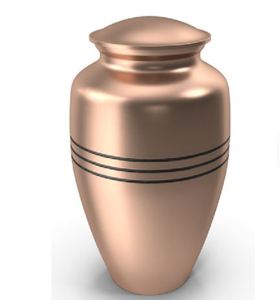 Gold Plated 200 Cubic Inch Capacity Cremation Urn Metal Keepsake <b>Casket</b> <b>for</b> Human <b>Ashes</b> Decorative Memorial Container - Product Image 2