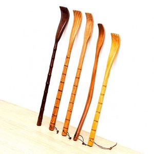 Masajeador manual de madera personalizado con mango de madera, rodillo de masaje de madera, herramienta corporal, rascador de espalda de bambú - Product Image 2