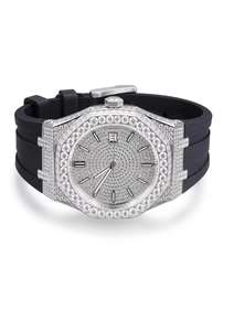 Reloj de Lujo para Hombre, de Acero Inoxidable de Primera Calidad, Movimiento Mecánico, Correa de Goma, con Cristales, Resistente al Agua 20m - Product Image 6