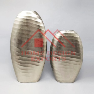 Latest Design Modern Home <b>Decorative</b> Metal Table Decor <b>Vase</b> for Home Modern Home Decor Aluminium Nickel Plating Table <b>Vase</b> - Product Image 2