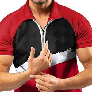 Camisas Formales Elegantes y Transpirables de Manga Corta para Adultos, de Algodón, Talla Grande, Tejido de Punto, Diseño Liso, Venta al Por Mayor - Product Image 6