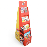 Présentoir à quart de palette pour jeu de cerveau en carton ondulé Puzzle jouets étagère de magasin de détail