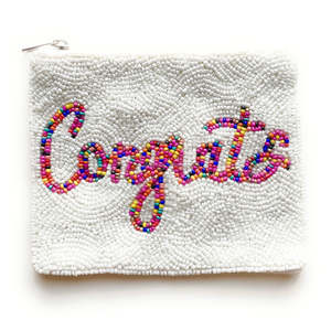 Bolso de mano de cuentas naturales hecho a mano, moderno, con cremallera, tamaño personalizado, para fiesta, boda, regalo, unisex - Product Image 3