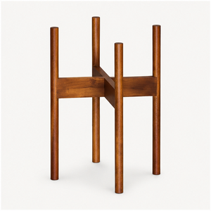 Premium Mid Century Modern Wooden Plant Stand Acacia Wood Indoor Flower <b>Pot</b> <b>Holder</b> for Living Room & Office Decor - Product Image 2