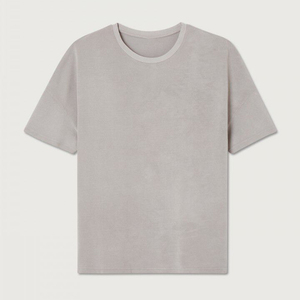 เสื้อยืดโอเวอร์ไซส์ผู้ชายขายดี ผ้าฝ้ายใยไผ่ ระบายอากาศได้ดี เป็นมิตรกับสิ่งแวดล้อม สกรีนลายได้ตามต้องการ สวมใส่สบาย สไตล์ลำลอง สตรีทแวร์ - Product Image 6