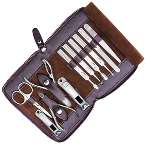 Kit de manucure et pédicure classique vert de haute qualité pour enfant, 20 pièces, en acier inoxydable, coupe-ongles 4-en-1 portable - Product Image 6