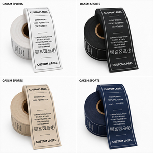 Etiquetas Tejidas con Logotipo Personalizado al por Mayor, Etiquetas de Cuello de Tela Damasco Premium para Chaquetas, Ropa Deportiva y Marcas de Moda - Product Image 5