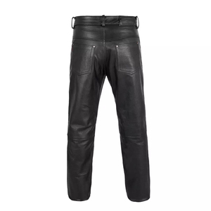 Pantalons en cuir véritable pour hommes de qualité supérieure, vêtements de mode personnalisables en gros - Product Image 4
