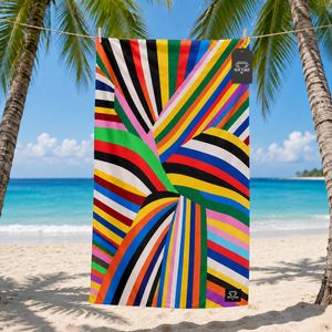 Customized Extra <b>Large</b> Rectangle Cotton Compressed Disposable Summer Beach <b>Towel</b> Sand-Free Quick Dry Floral Luxury Modern Custom - Product Image 5