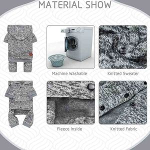 Dog Hoodies 100% Cotton Fleece Windproof Eco-Friendly Reflective Strips Warm Autumn Pet Apparel - Product Image 5