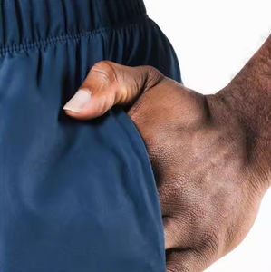 กางเกงขาสั้นออกกำลังกายผู้ชาย ผ้าแห้งเร็ว ระบายอากาศได้ดี ปรับแต่งได้ ไซส์ใหญ่ สำหรับฟิตเนส ออกกำลังกาย เล่นกีฬา วิ่งจ๊อกกิ้ง เทรนนิ่ง - Product Image 5