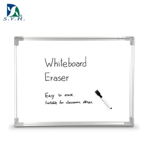 Magnetic Writing Double Sided <b>WhiteBoard</b> 45x60cm Aluminum Frame Plastic Corner Protection Iron Backing CPSIA Certified for - Product Image 1