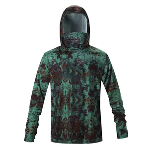 Fabricant de chemises de pêche à capuche OEM avec logo personnalisé, 100% microfleece polyvalent, imperméable, respirant, UPF 50 - Product Image 1