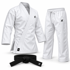Uniforme et vêtements de karaté pour hommes |   100% Coton Haute Qualité |   Couleurs et ceintures personnalisables |   Vêtements de sport et d'arts martiaux - Product Image 3