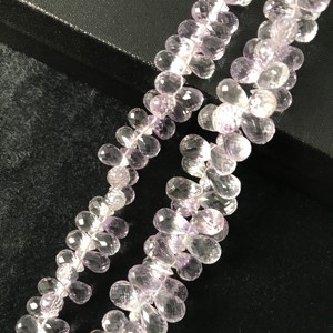 Cuentas Sueltas de Amatista Rosa 100% Natural, Facetadas en Forma de Gota, de 5x8-7x11.50mm, Grado AAA, Certificadas por IGI, Joyería Vivaaz Gems - Product Image 5