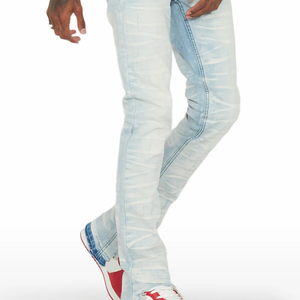 Jeans de Mezclilla para Hombre de la Mejor Calidad, Corte Holgado Informal, Cintura Media, Rectos, Diseño Personalizable, Ropa para Exteriores - Product Image 6