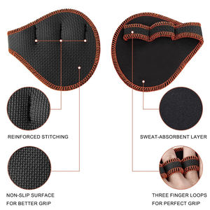 แผ่นรองนิ้วมือยี่ห้อ Geo Brother Co สำหรับผู้ชาย ทำจากยางธรรมชาติ PVC ป้องกันฝ่ามือแบบไม่มีนิ้ว  ทนทาน ระบายอากาศได้ดี เหมาะสำหรับยกน้ำหนักและออกกำลังกาย - Product Image 4