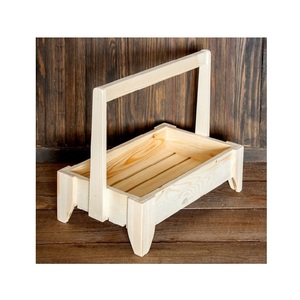 Distinct Wooden Basket Developed <b>For</b> Thoughtful Arrangement Solutions Through Quality Materials And Enduring Reliability - Product Image 1