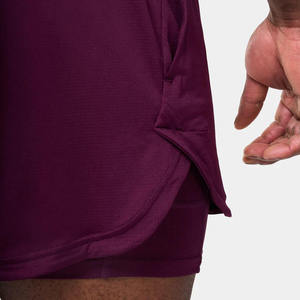 Custom LOGO Men 2 in 1 Tennis Basketball Shorts Lightweight Quick Dry Casual Mesh Active Drawstring Double <b>Layer</b> Shorts - Product Image 6