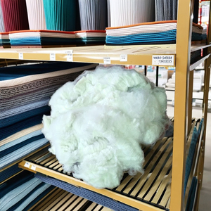 เส้นใยโพลีเอสเตอร์ชนิดสแตปเฟอร์ 1.4D SD สีขาว แห้งเกรด A จาก Vikohasan และ GRS Fibre สำหรับการปั่นเส้นด้ายและผ้าเข็มเจาะ - Product Image 1