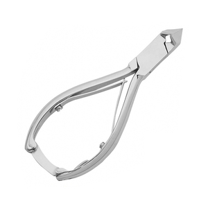Heavy Duty Pedicure Nail Cutters Moon Shaped Sharp Blades Podiatry Nail Clippers Double Spring Back <b>Lock</b> Nail Pliers - Product Image 3